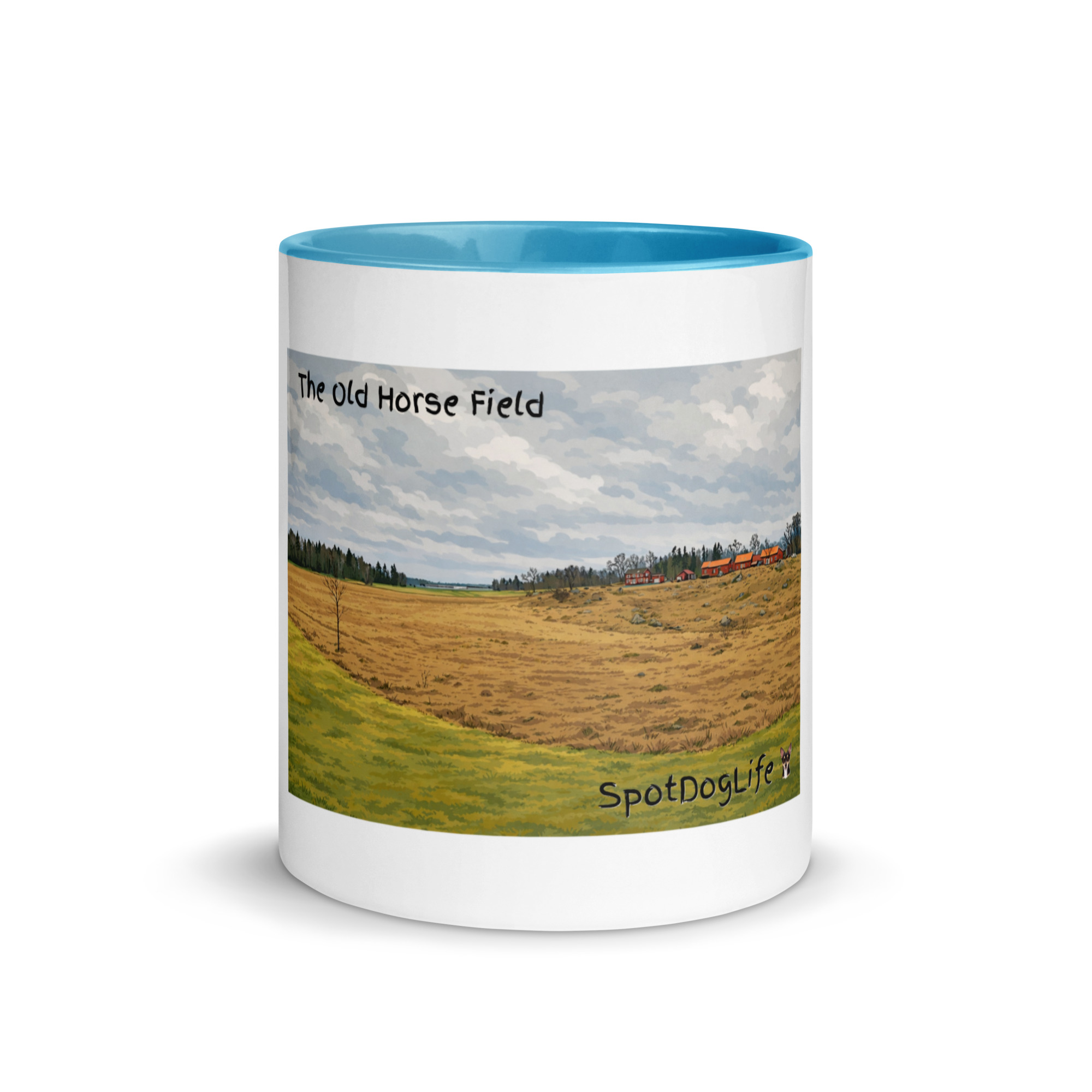 Mug with Color Inside `"Old Horse Field´´ SpotDogLife - Image 3