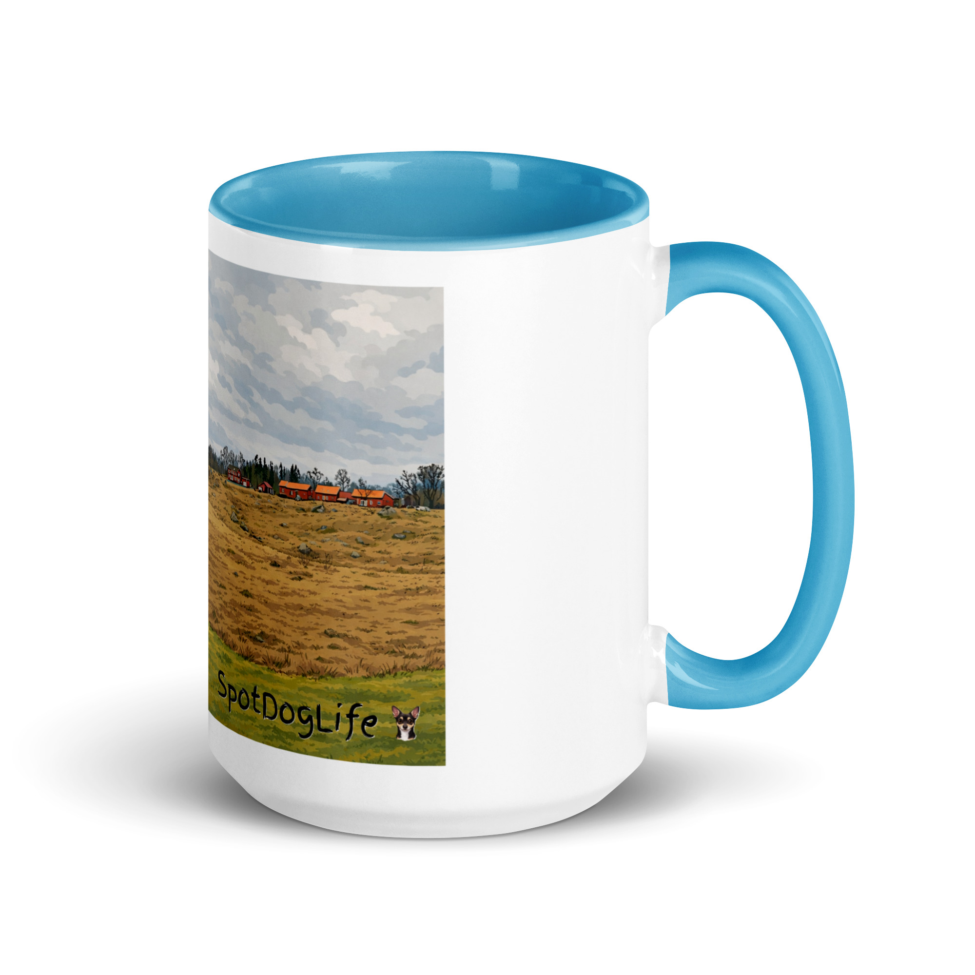 Mug with Color Inside `"Old Horse Field´´ SpotDogLife - Image 25
