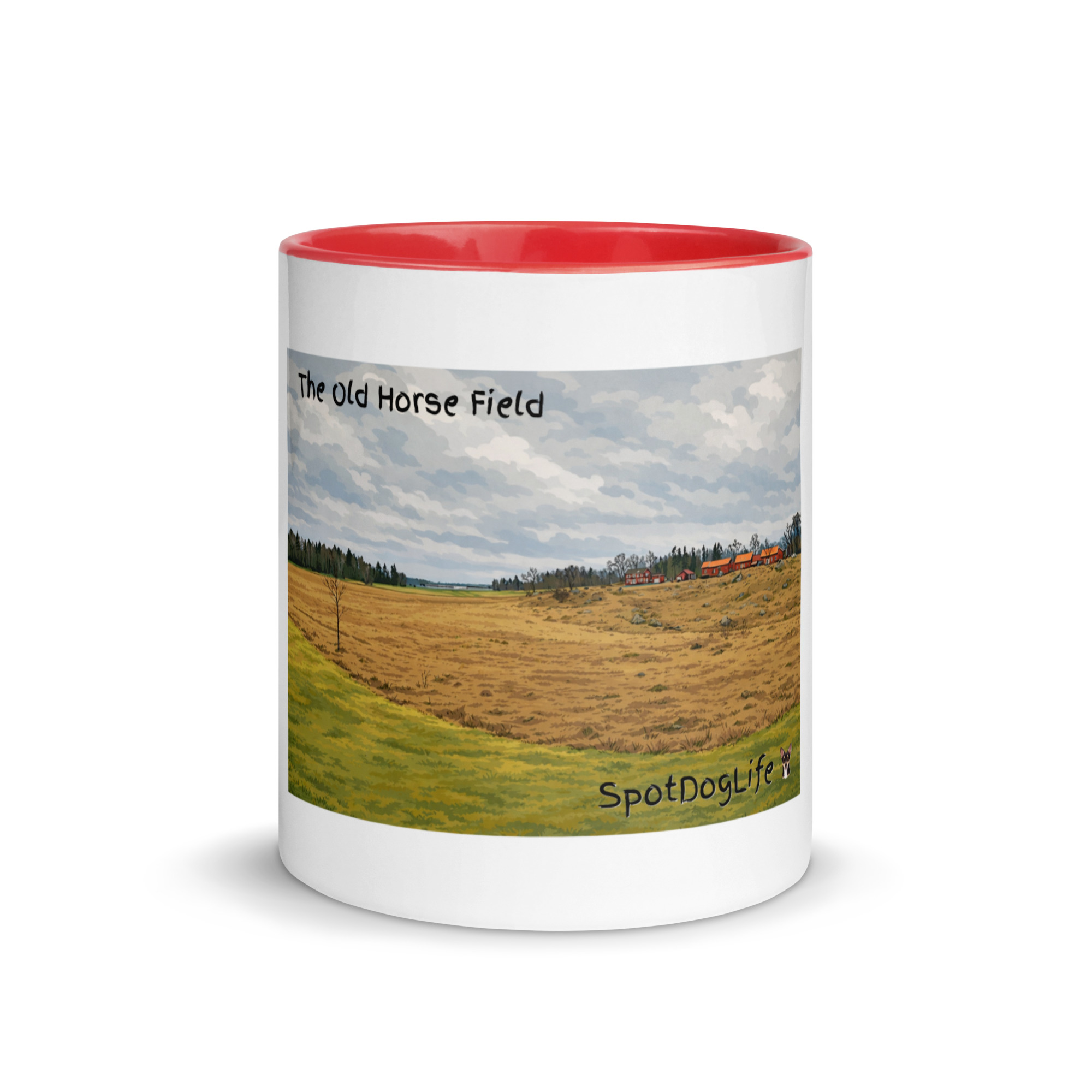 Mug with Color Inside `"Old Horse Field´´ SpotDogLife - Image 2