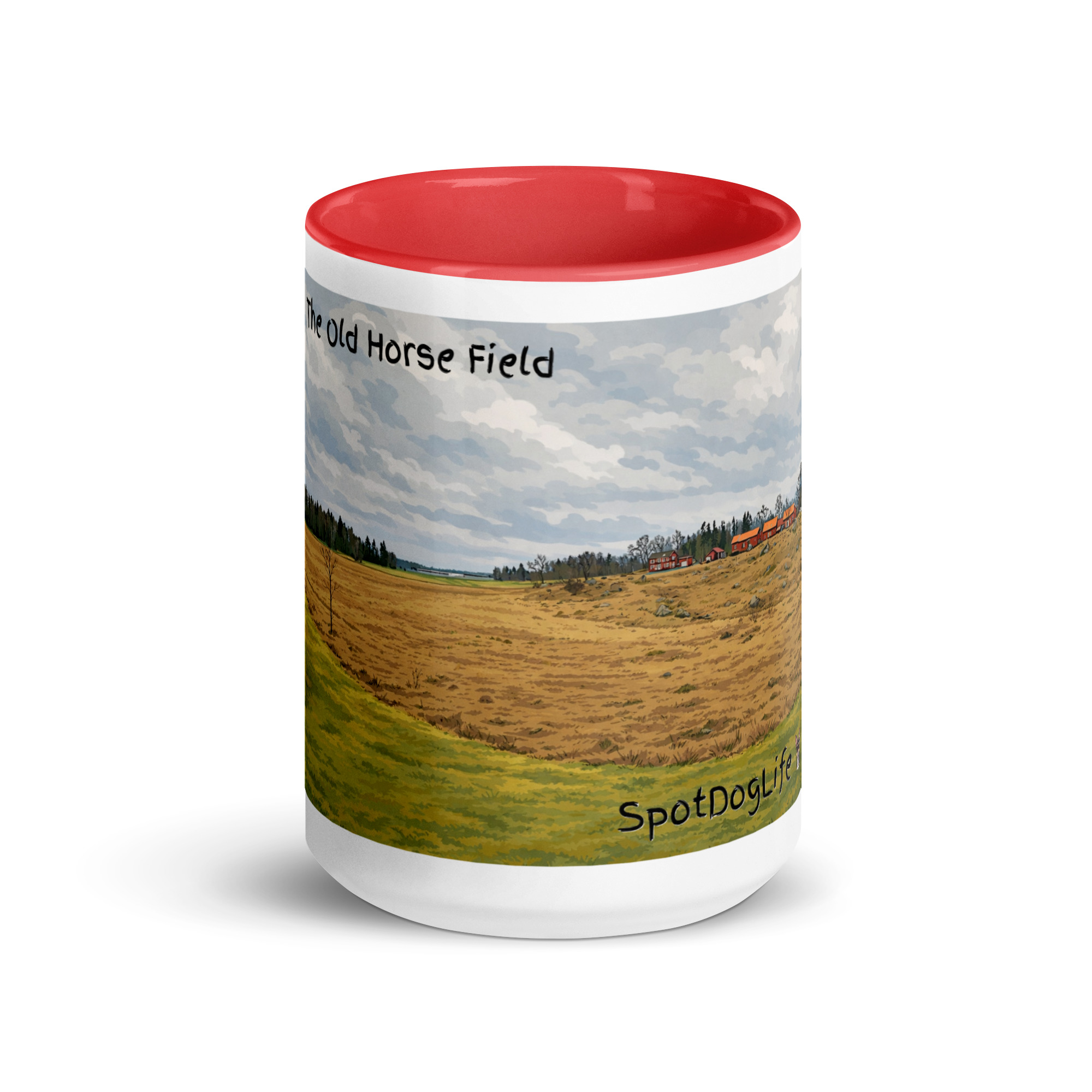 Mug with Color Inside `"Old Horse Field´´ SpotDogLife - Image 14