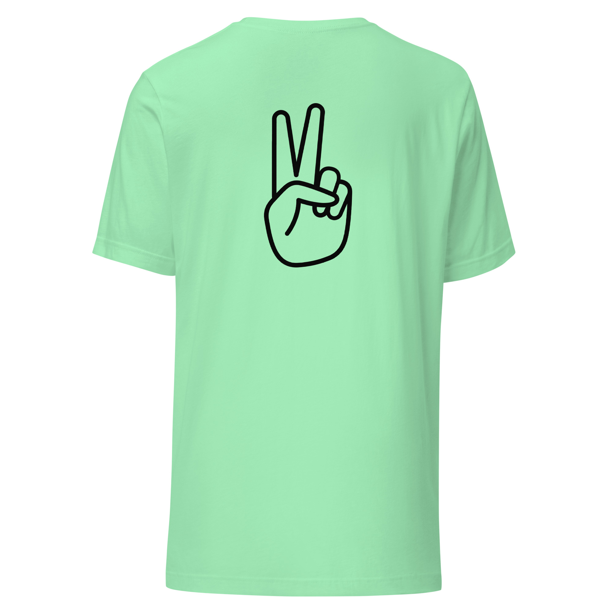 Mens t-shirt w/ black print "Pease" SpotDoglife - Image 13