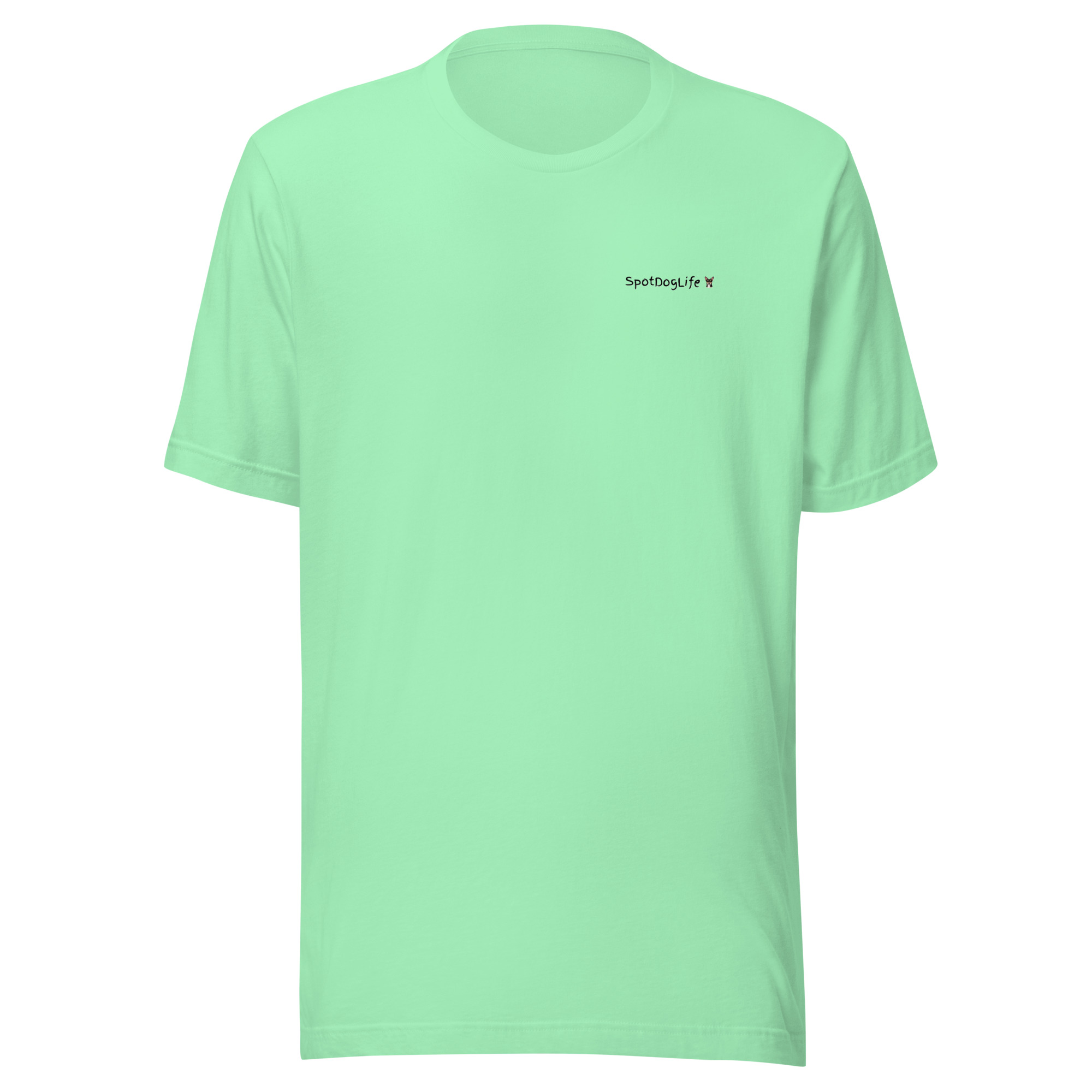 Mens t-shirt w/ black print "Pease" SpotDoglife - Image 6