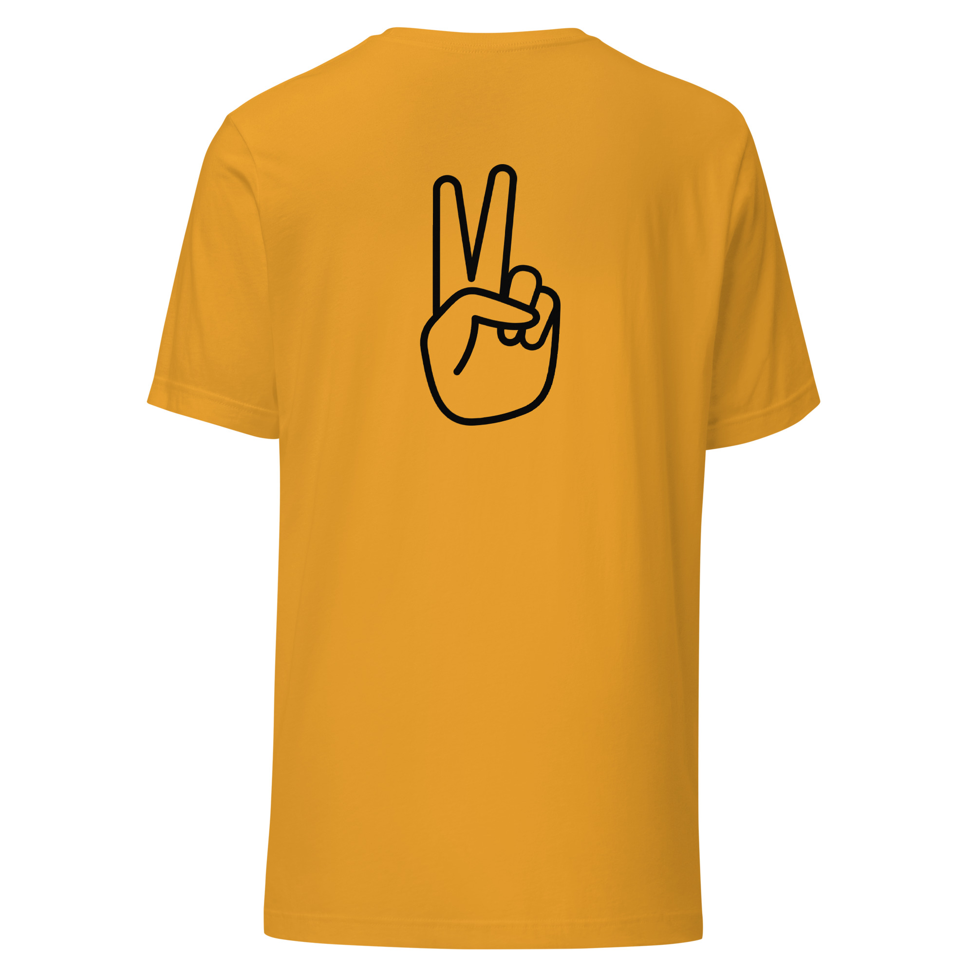 Mens t-shirt w/ black print "Pease" SpotDoglife