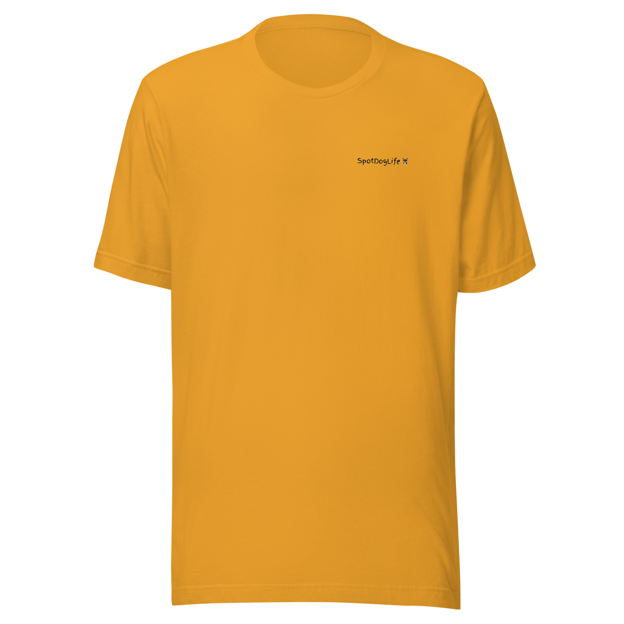 Mens t-shirt w/ black print "Pease" SpotDoglife - Image 4