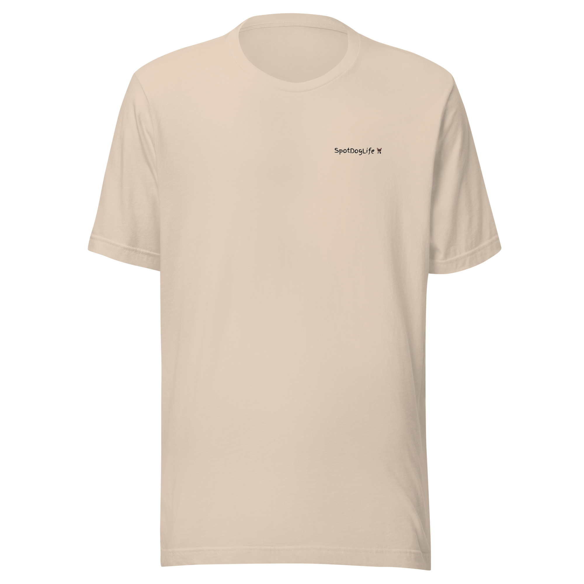 Mens t-shirt w/ black print "Pease" SpotDoglife - Image 5