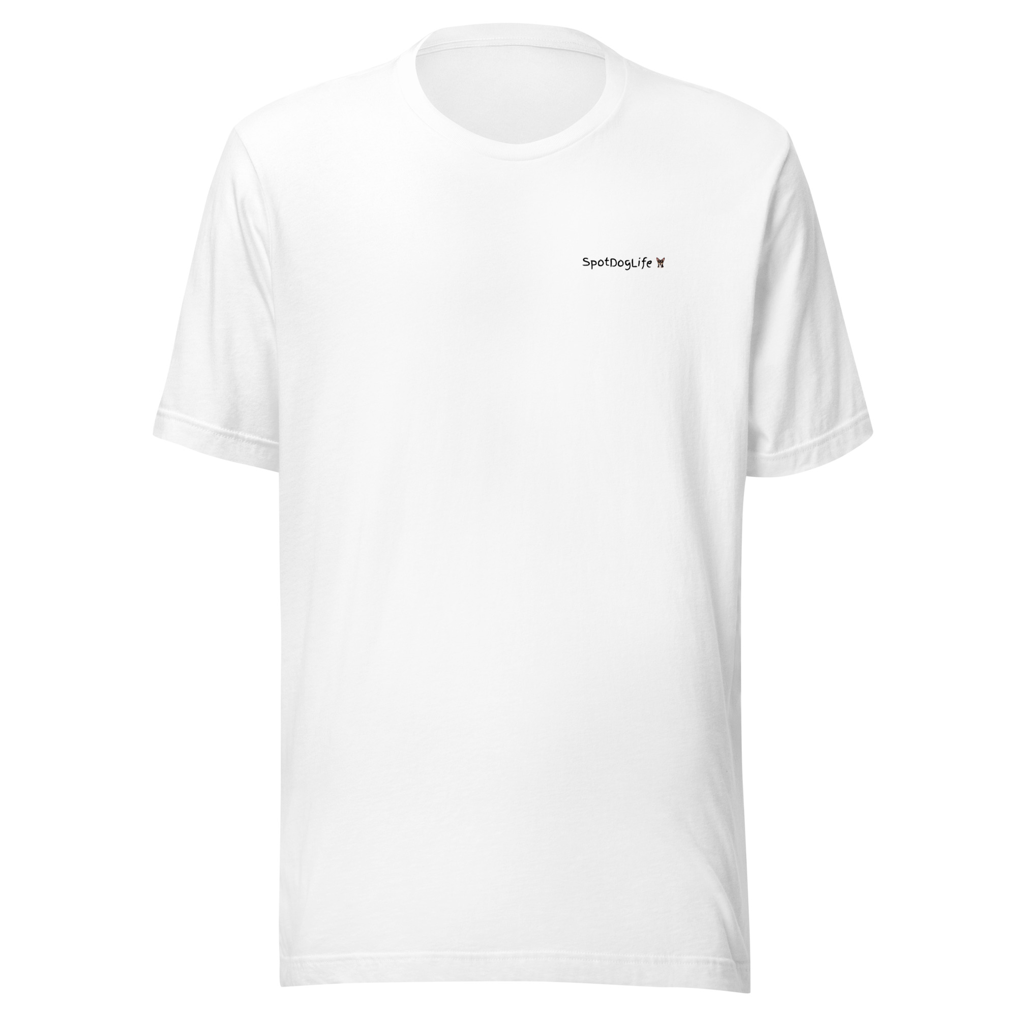 Mens t-shirt w/ black print "Pease" SpotDoglife - Image 7